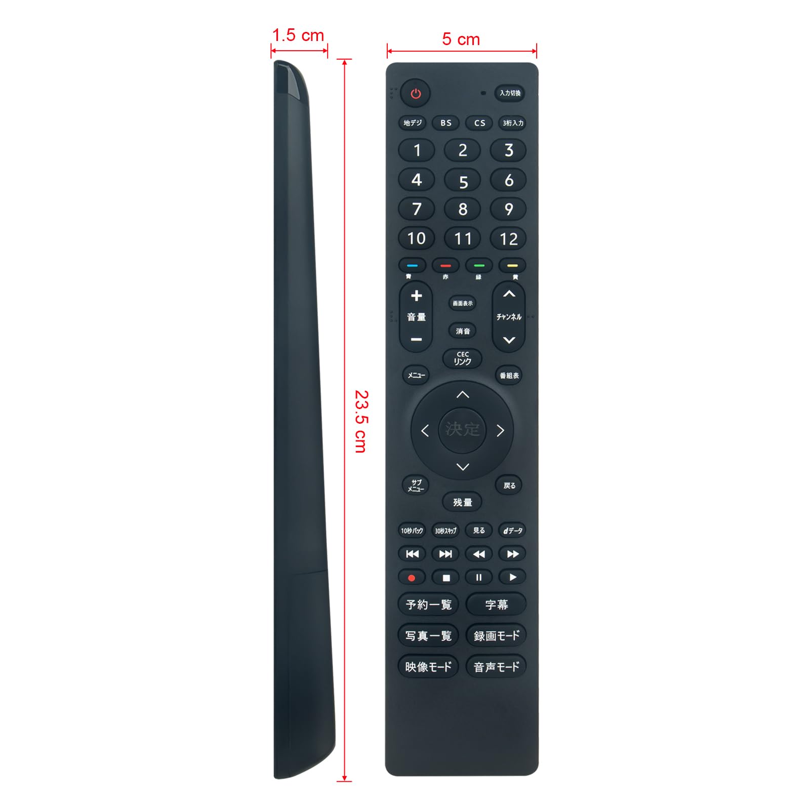 Amazon | PerFascin 代用リモコン EN3D40H replace for Hisense